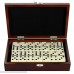 Hathaway Premium Domino Set w Wooden Carry Case Premium Domino Set w Wooden Carry Case Walnut B075QMBDFK